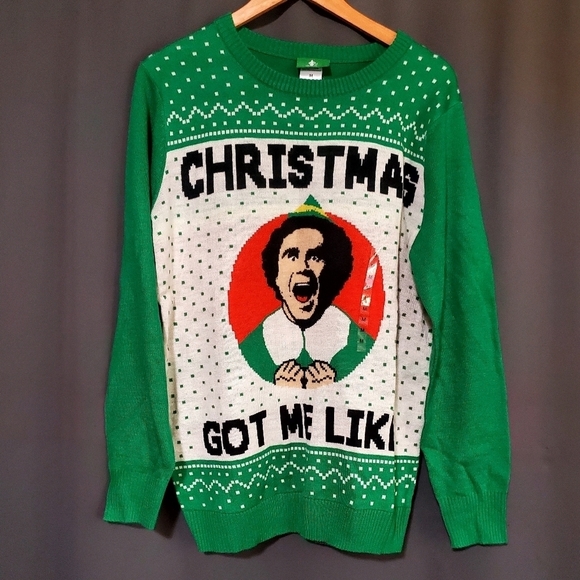 Elf Movie Buddy Christmas Sweater Size Medium NWT - Picture 1 of 5